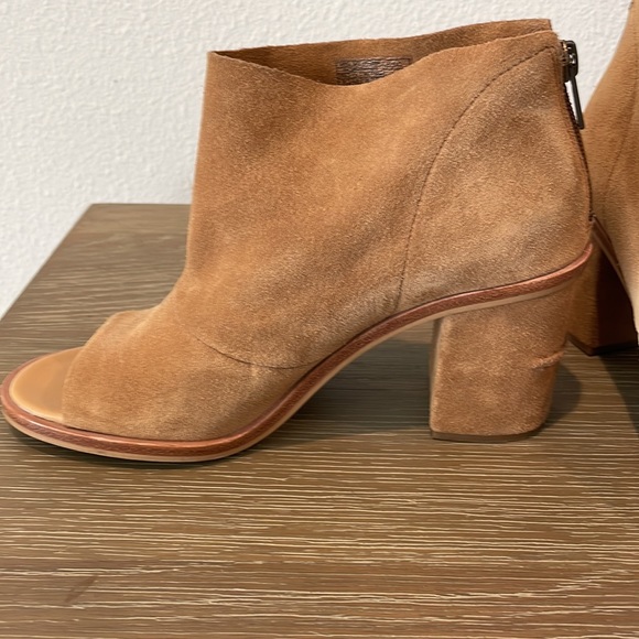 UGG Ginger Suede Open Toe Boots Size 8 - Picture 4 of 14